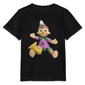 petit nez ByRino - T-shirt bio MINI CREATOR Stanley/Stella Enfant - noir - Devant - Mikhail (115cm)