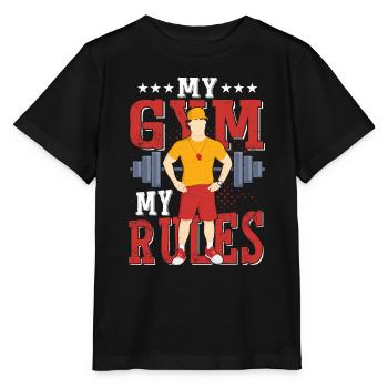 My Gym My Rules School Physical Education - Stanley/Stella MINI CREATOR Kids’ T-Shirt - black - Front - Mikhail (115cm)