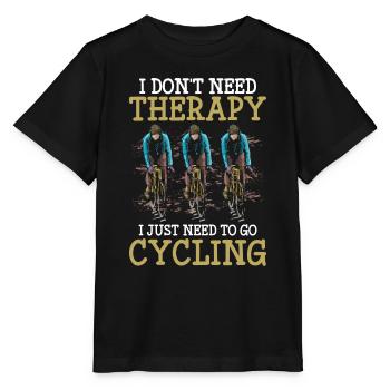 Radsport Radfahren Radrennen - Stanley/Stella Kinder T-Shirt MINI CREATOR  - Schwarz - Vorne - Mikhail (115cm)