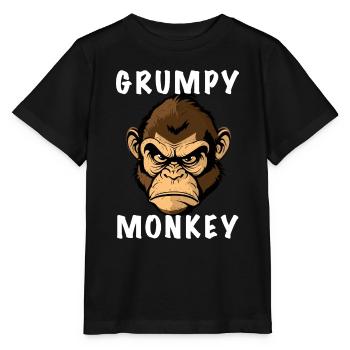 SINGE GRINCHEUX - T-shirt bio MINI CREATOR Stanley/Stella Enfant - noir - Devant - Mikhail (115cm)