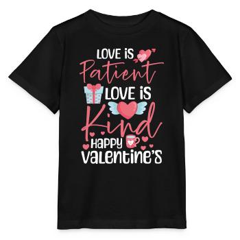 Valentine's Day Boyfriend In Love Affection - Stanley/Stella MINI CREATOR Kids’ T-Shirt - black - Front - Mikhail (115cm)