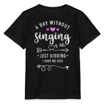 Sänger Melodie Gesang - Stanley/Stella Kinder T-Shirt MINI CREATOR  - Schwarz - Vorne - Mikhail (115cm)