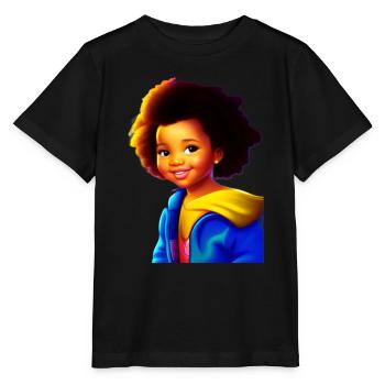 Samba Kids Fan Club. Buy and support! - Stanley/Stella MINI CREATOR Kids’ T-Shirt - black - Front - Mikhail (115cm)