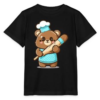 Bärige süße Leckereien - Stanley/Stella Kinder T-Shirt MINI CREATOR  - Schwarz - Vorne - Mikhail (115cm)