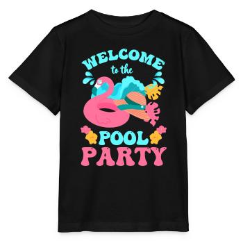 Swmming Pool Party Monster Recreation Garden Party - Stanley/Stella MINI CREATOR Kids’ T-Shirt - black - Front - Mikhail (115cm)