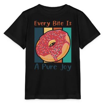 Jeder Bissen ist ein reines Vergnügen - Stanley/Stella Kinder T-Shirt MINI CREATOR  - Schwarz - Vorne - Mikhail (115cm)