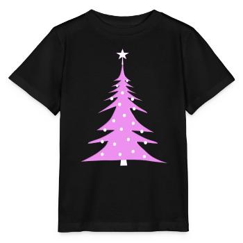 Sapin de Noël - T-shirt bio MINI CREATOR Stanley/Stella Enfant - noir - Devant - Mikhail (115cm)