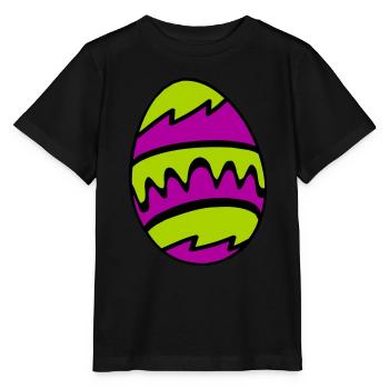 Easter egg - Stanley/Stella MINI CREATOR Kids’ T-Shirt - black - Front - Mikhail (115cm)