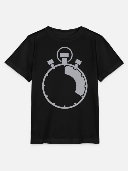 stopuhr 02 - Stanley/Stella Kinder T-Shirt MINI CREATOR  - Schwarz