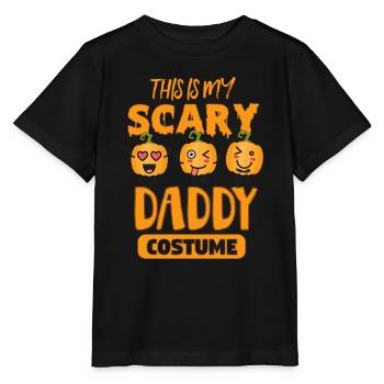 Heureux costume de citrouille d'Halloween drôle de cadeau Papa - T-shirt bio MINI CREATOR Stanley/Stella Enfant - noir - Devant - Mikhail (115cm)