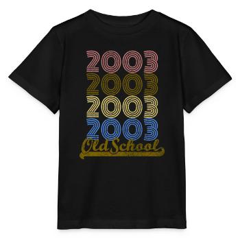 Old School 2003 - T-shirt bio MINI CREATOR Stanley/Stella Enfant - noir - Devant - Mikhail (115cm)