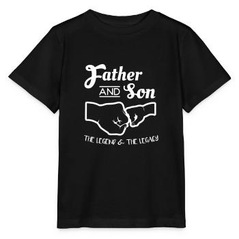 poings Père et Fils Père et Fils cadeaux - T-shirt bio MINI CREATOR Stanley/Stella Enfant - noir - Devant - Mikhail (115cm)