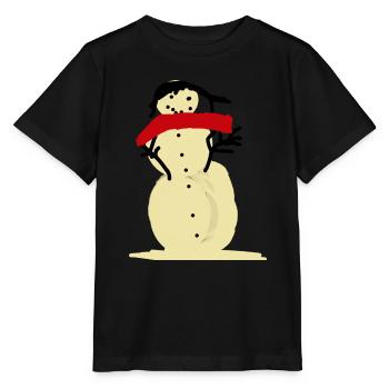 Bonhomme de neige - T-shirt bio MINI CREATOR Stanley/Stella Enfant - noir - Devant - Mikhail (115cm)