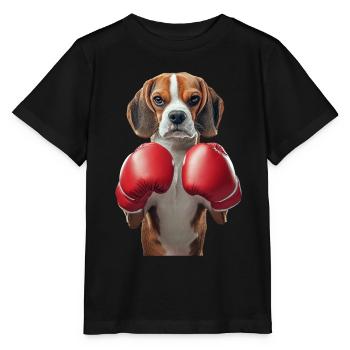 Beagle - Stanley/Stella Kinder T-Shirt MINI CREATOR  - Schwarz - Vorne - Mikhail (115cm)