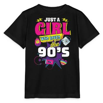 années quatre-vingt-dix - T-shirt bio MINI CREATOR Stanley/Stella Enfant - noir - Devant - Mikhail (115cm)