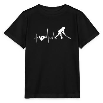 Hockey sur gazon Hockey sur gazon Heartbeat - T-shirt bio MINI CREATOR Stanley/Stella Enfant - noir - Devant - Mikhail (115cm)