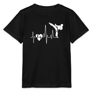 Karate Karate Heartbeat - Stanley/Stella MINI CREATOR Kids’ T-Shirt - black - Front - Mikhail (115cm)