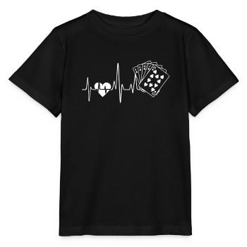 Poker Poker Heartbeat - Stanley/Stella MINI CREATOR Kids’ T-Shirt - black - Front - Mikhail (115cm)