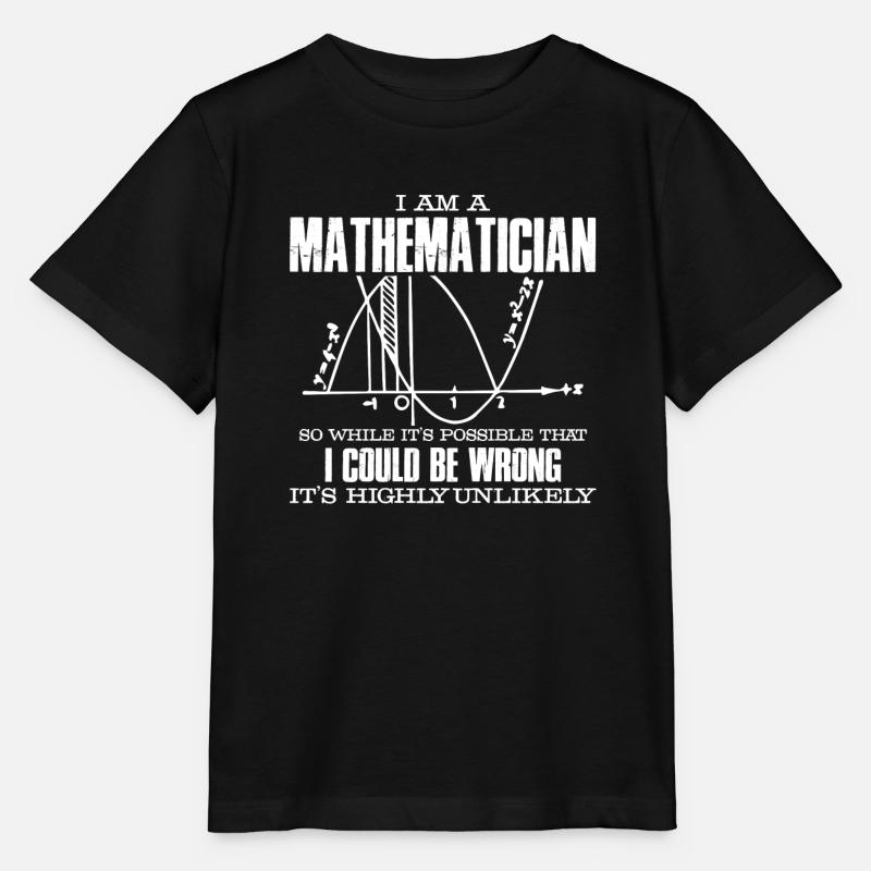 Mathématicien Je suis un mathématicien - T-shirt bio MINI CREATOR Stanley/Stella Enfant - noir
