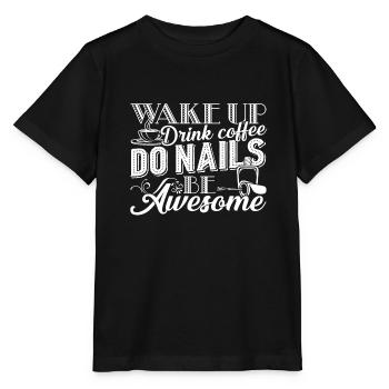 Un technicien en ongles fait des ongles et soit génial - T-shirt bio MINI CREATOR Stanley/Stella Enfant - noir - Devant - Mikhail (115cm)