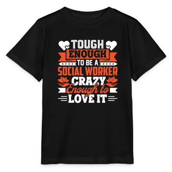 Social Worker Tough To Be Social Worker - Stanley/Stella MINI CREATOR Kids’ T-Shirt - black - Front - Mikhail (115cm)