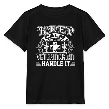 Veterinarian Let The Veterinarian Handle It - Stanley/Stella MINI CREATOR Kids’ T-Shirt - black - Front - Mikhail (115cm)
