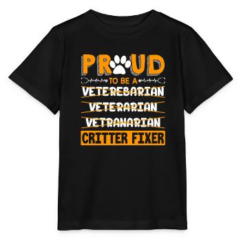 Veterinarian Veterinarian Proud - Stanley/Stella MINI CREATOR Kids’ T-Shirt - black - Front - Mikhail (115cm)