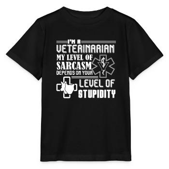 Veterinarian I'm A Veterinarian - Stanley/Stella MINI CREATOR Kids’ T-Shirt - black - Front - Mikhail (115cm)