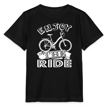 Bicycle Bicycle Enjoy The Ride - Stanley/Stella MINI CREATOR Kids’ T-Shirt - black - Front - Mikhail (115cm)