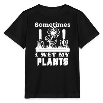 Gardening Gardening I Wet My Plants - Stanley/Stella MINI CREATOR Kids’ T-Shirt - black - Front - Mikhail (115cm)