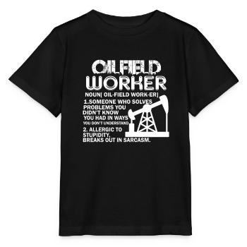 Oilfield Worker Oilfield Worker Definition - Stanley/Stella MINI CREATOR Kids’ T-Shirt - black - Front - Mikhail (115cm)