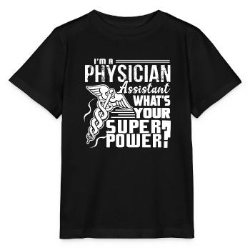 Physician Assistant Physician Assistant Superpower - Stanley/Stella MINI CREATOR Kids’ T-Shirt - black - Front - Mikhail (115cm)