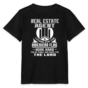 Real Estate Agent Real Estate Agent Stand For - Stanley/Stella MINI CREATOR Kids’ T-Shirt - black - Front - Mikhail (115cm)