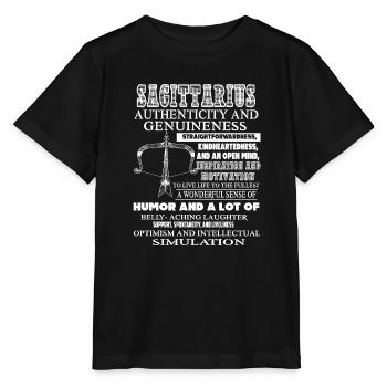 Sagittarius Things About Sagittarius Horoscope - Stanley/Stella MINI CREATOR Kids’ T-Shirt - black - Front - Mikhail (115cm)