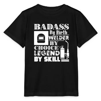 Welder By Choice Legend By Skill - Stanley/Stella MINI CREATOR Kids’ T-Shirt - black - Front - Mikhail (115cm)
