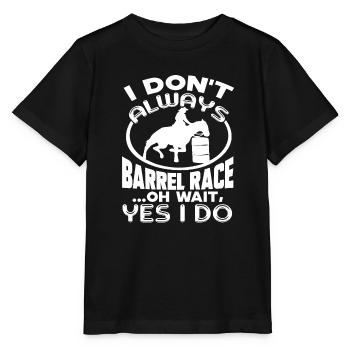 Barrel Racing Always Barrel Racing - Stanley/Stella MINI CREATOR Kids’ T-Shirt - black - Front - Mikhail (115cm)