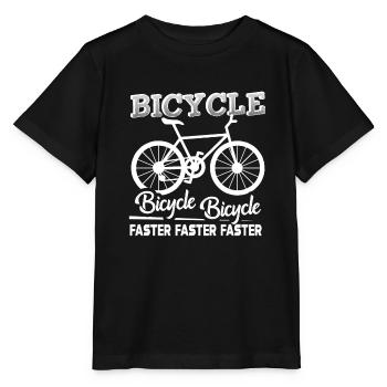 Bicycle Bicycle Faster - Stanley/Stella MINI CREATOR Kids’ T-Shirt - black - Front - Mikhail (115cm)