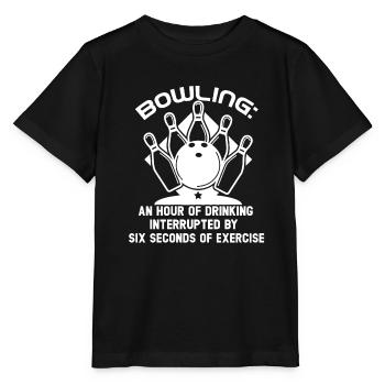 Bowling An Hour Of Drinking - Stanley/Stella MINI CREATOR Kids’ T-Shirt - black - Front - Mikhail (115cm)