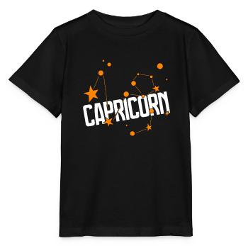 Capricorn Capricorn Zodiac Star - Stanley/Stella MINI CREATOR Kids’ T-Shirt - black - Front - Mikhail (115cm)