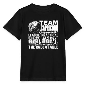 Capricorn Team Capricorn - Stanley/Stella MINI CREATOR Kids’ T-Shirt - black - Front - Mikhail (115cm)