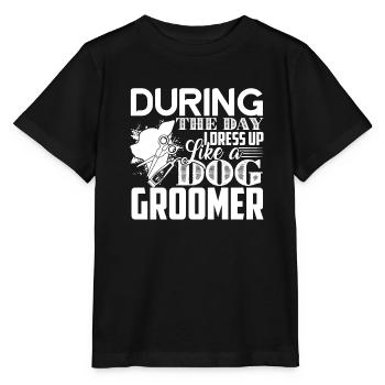 Dog Groomer Dress Up Like A Dog Groomer - Stanley/Stella MINI CREATOR Kids’ T-Shirt - black - Front - Mikhail (115cm)