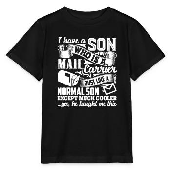 Mail Carrier My Son Is A Mail Carrier - Stanley/Stella MINI CREATOR Kids’ T-Shirt - black - Front - Mikhail (115cm)
