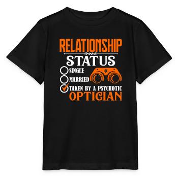Optician Optician Relationship Status - Stanley/Stella MINI CREATOR Kids’ T-Shirt - black - Front - Mikhail (115cm)