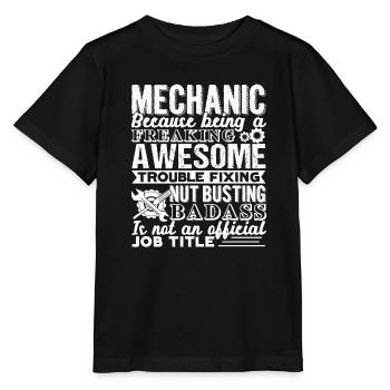 Mechanic Mechanic Job Title - Stanley/Stella MINI CREATOR Kids’ T-Shirt - black - Front - Mikhail (115cm)
