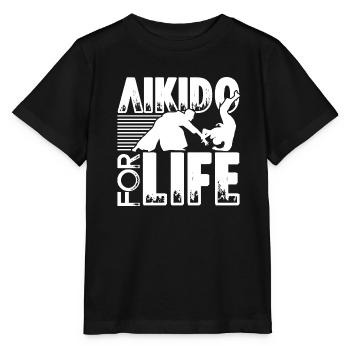 Aikido AiKido For Life - Stanley/Stella MINI CREATOR Kids’ T-Shirt - black - Front - Mikhail (115cm)