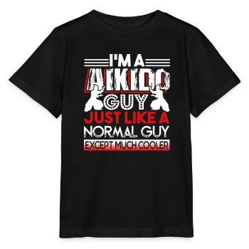 Aikido Aikido Guy Is Cooler - Stanley/Stella MINI CREATOR Kids’ T-Shirt - black - Front - Mikhail (115cm)