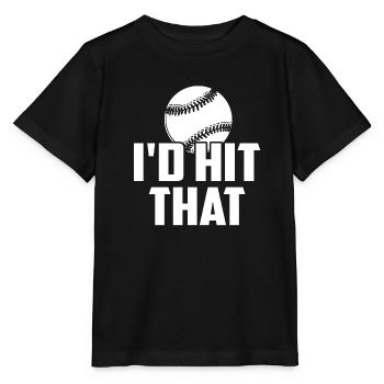 Baseball Baseball I'd Hit That - Stanley/Stella MINI CREATOR Kids’ T-Shirt - black - Front - Mikhail (115cm)