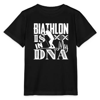 Biathlon Biathlon Is In My DNA - Stanley/Stella MINI CREATOR Kids’ T-Shirt - black - Front - Mikhail (115cm)