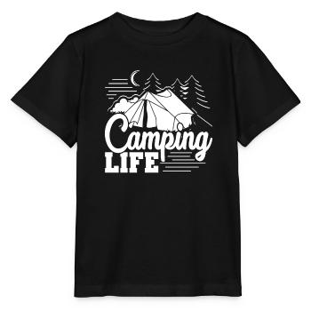 Camping Camping Life - Stanley/Stella MINI CREATOR Kids’ T-Shirt - black - Front - Mikhail (115cm)