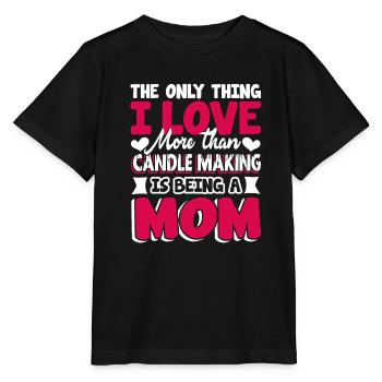Candle Making Love Candle Making And Being Mom - Stanley/Stella MINI CREATOR Kids’ T-Shirt - black - Front - Mikhail (115cm)